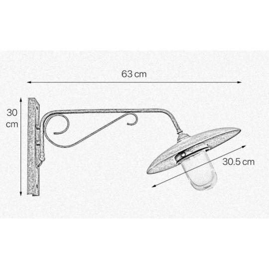 nagy kulteri mediterran lampa falikar rusztikus vintage toszkan hangulatu kulteri vizallo kerti vilagitas olasz balatonfelvidek balaton nyaralo lampak lameridiana vilagitas hazfalra.jpg